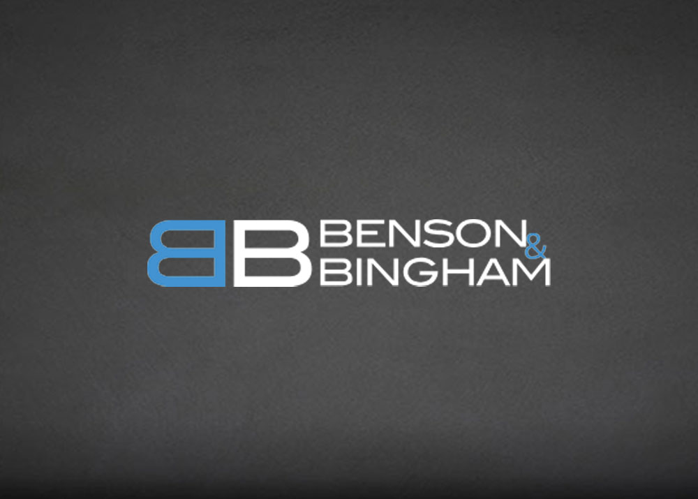 Benson & Bingham Accident Injury Lawyers logo — MyLegalWin recognized law firm